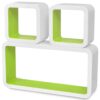 ecrux_3_white-green_mdf_floating_wall_display_shelf_cubes_book/dvd_storage_4