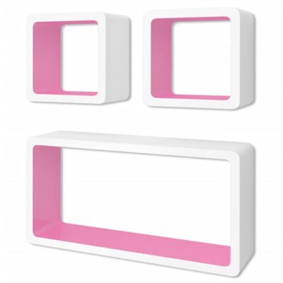 ecrux_3_white-pink_mdf_floating_wall_display_shelf_cubes_book/dvd_storage_1