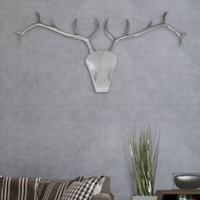 tegmen_deer_head_decoration_wall-mounted_aluminium_silver_2