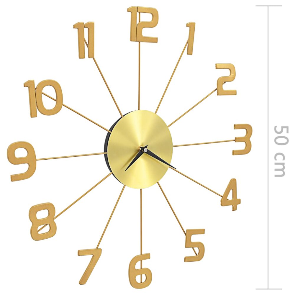 turais_elegant_wall_clock_metal_50_cm_golden_6