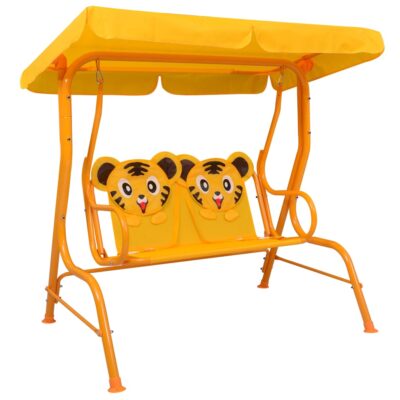 dubhe_fun_2_seater_kids_swing_bench_yellow_fabric_1