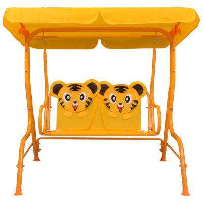 dubhe_fun_2_seater_kids_swing_bench_yellow_fabric_2
