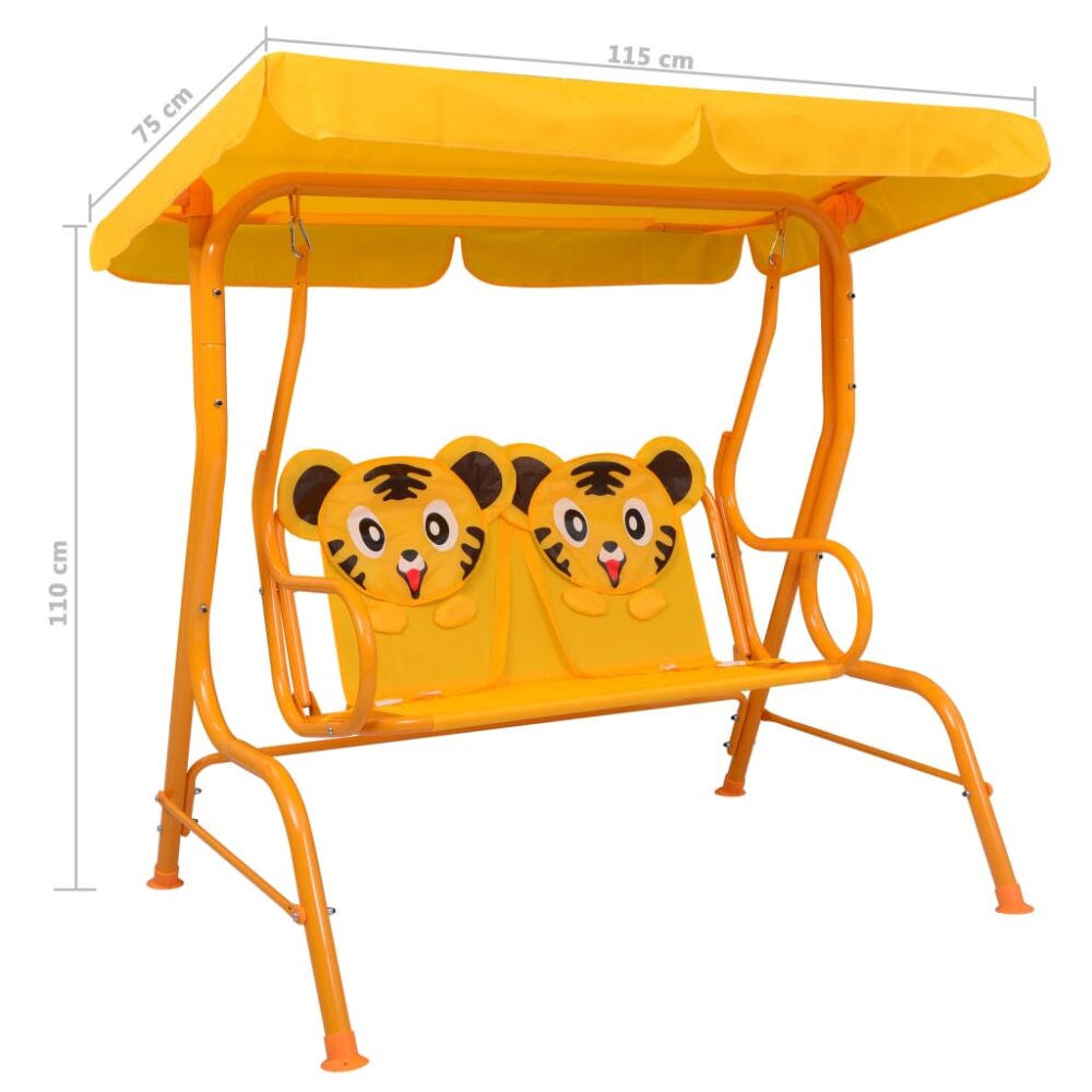 dubhe_fun_2_seater_kids_swing_bench_yellow_fabric_7