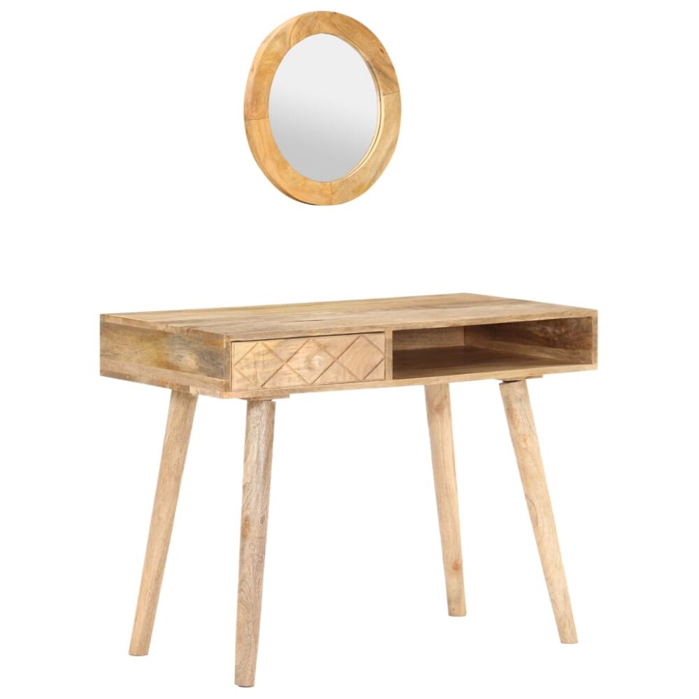 dulfim_rustic_dressing_table_solid_mango_wood_with_round_mirror_11