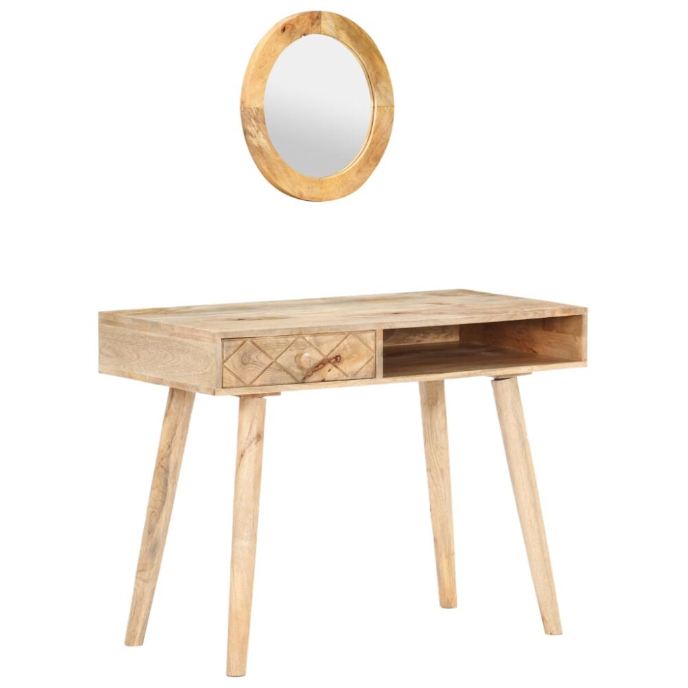 dulfim_rustic_dressing_table_solid_mango_wood_with_round_mirror_12
