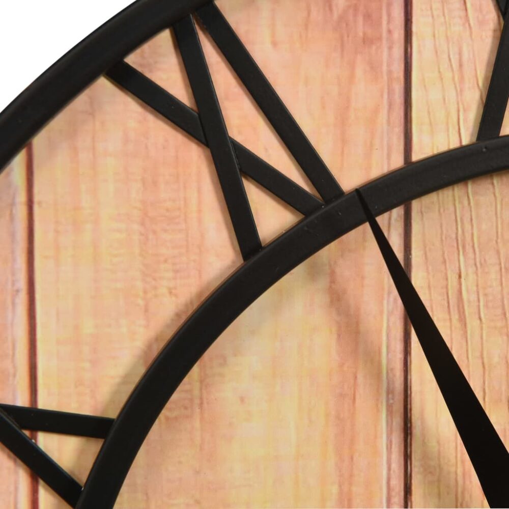 zaniah_modern_wall_clock_wooden_brown_and_black_mdf_and_iron_4