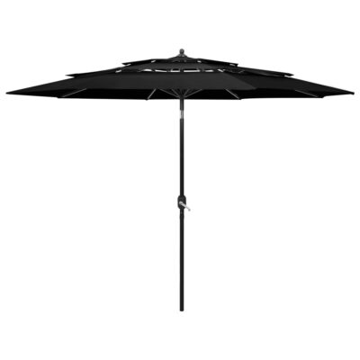 heze_black_3-tier_parasol_with_aluminium_pole_-_3_meters_1