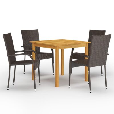 dulfim_square_5_piece_garden_dining_set_brown_with_dark__brown_chairs__1