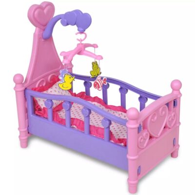 dubhe_children's_playroom_toy_doll_bed_pink_and_purple_1