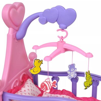 dubhe_children's_playroom_toy_doll_bed_pink_and_purple_2