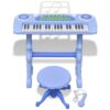 heze_kids’_playroom_toy_keyboard_with_stool_and_microphone_37-keys_blue_3