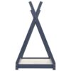 capella_kids_bed_solid_pine_wood_frame_tipi_style_grey_4