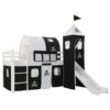 meissa_children's_loft_bed_frame_pirate_theme_with_slide_&_ladder_pinewood_1