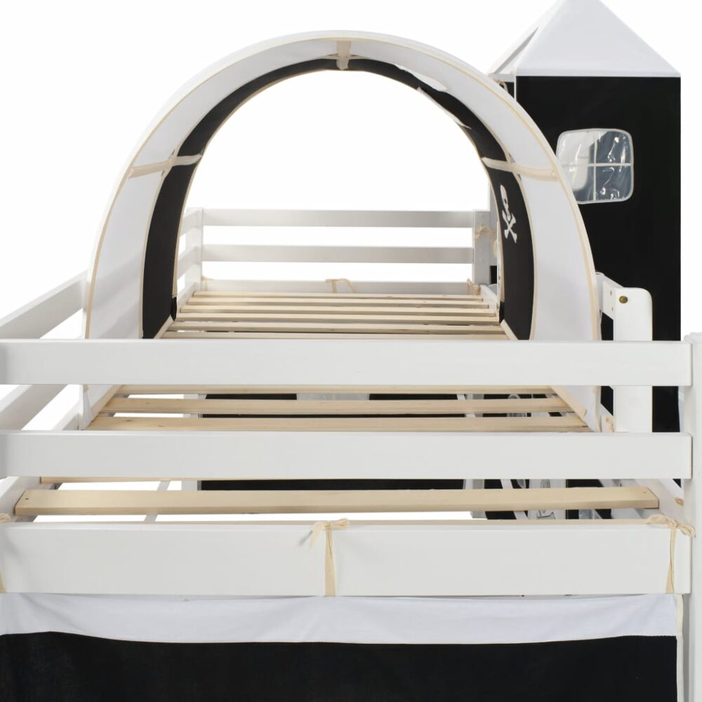 meissa_children's_loft_bed_frame_pirate_theme_with_slide_&_ladder_pinewood_4