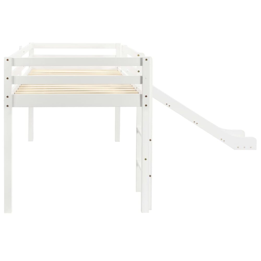kajam_children's_loft_simple_bed_frame_design_with_slide_&_ladder_pinewood_3