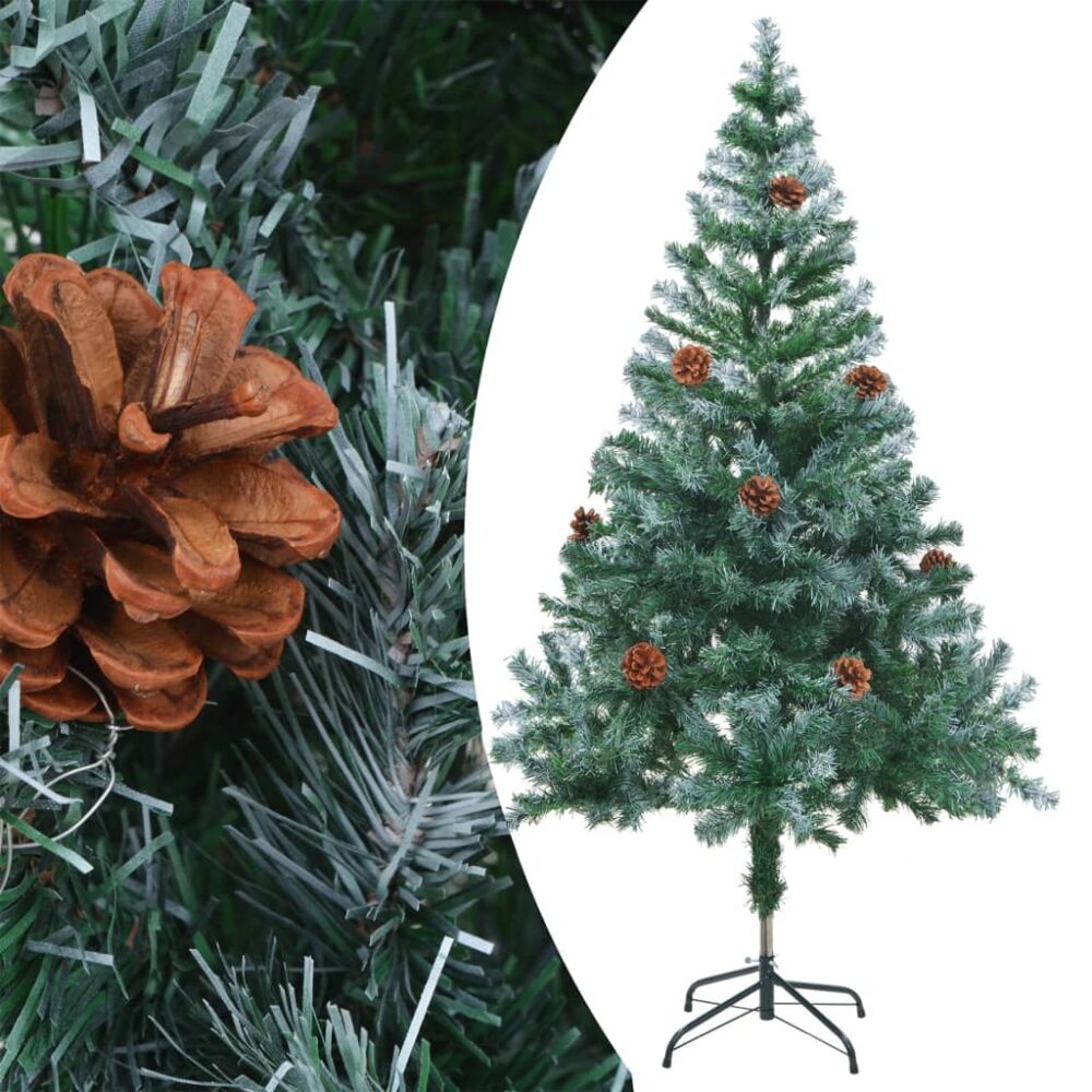 kajam_frosted_tips_artificial_christmas_tree_with_pinecones_green_2