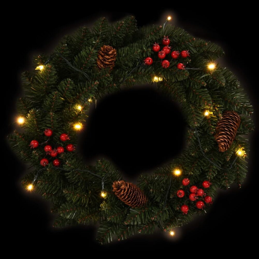 becrux_christmas_decorated_wreaths_in_green_45cm_pack_of_2_2