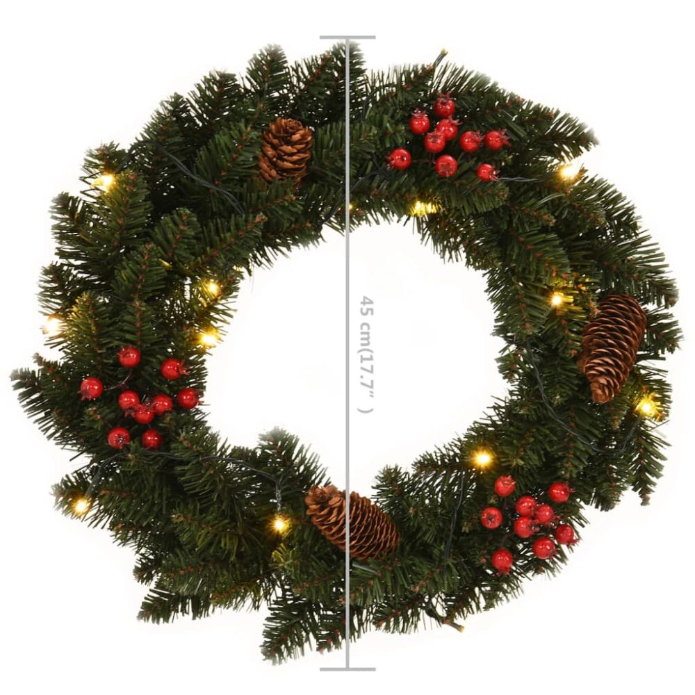 becrux_christmas_decorated_wreaths_in_green_45cm_pack_of_2_8