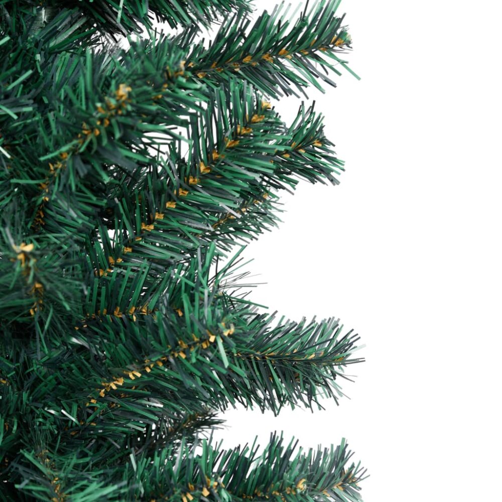 tegmen_slim_artificial_christmas_tree_with_steal_stand_in_green_5