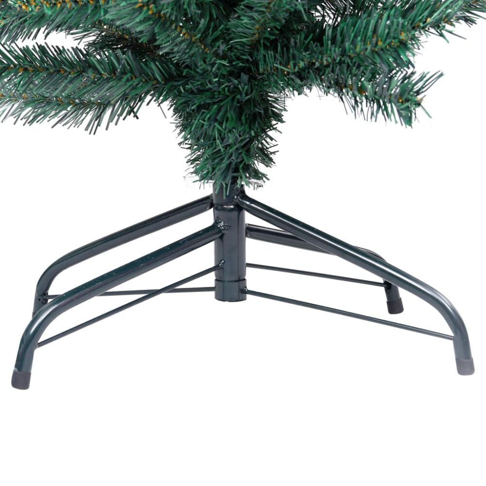 tegmen_slim_artificial_christmas_tree_with_steal_stand_in_green_6