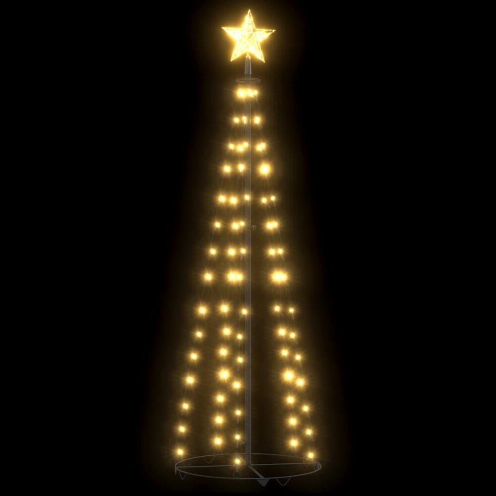 kuma_christmas_cone_tree_decoration_with_84_leds_warm_white_light_50x150_cm_2
